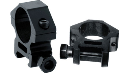 UTG RINGS 1" LOW PROFILE - MATTE BLACK PICATINNY/WEAVER