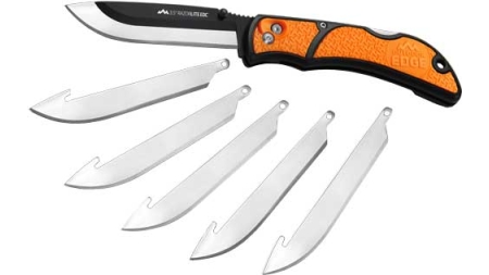 OUTDOOR EDGE 3.5" RAZOR LITE - EDC FOLDER ORANGE W/6 BLADES