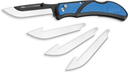 OUTDOOR EDGE 3" RAZOR LITE - EDC FOLDER BLUE W/4 BLADES