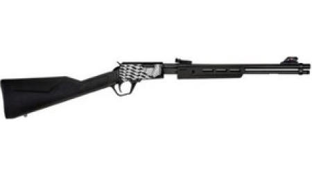 Rossi USA Gallery 22 RP22181SY-EN11 18" 15+1 .22LR Pump Action Black Synthetic Engraved US Flag