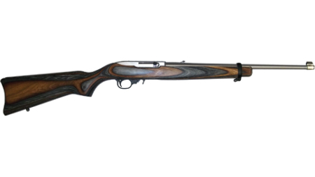 RUGER 10/22 CAR 22LR SS/BLK/BRN LAM#