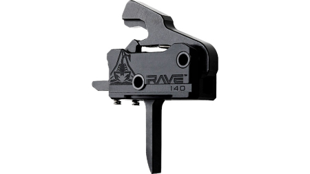 RISE TRIGGER RAVE 140 FLAT SST - 3.5LB AR-15 W/ANTI WALK PINS