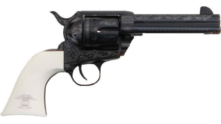 TRADITIONS 1873 SA LIB 45LC BL/WHT 4.75"