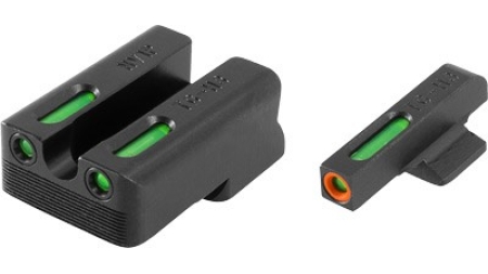 TRUGLO SIGHT SET 1911 260/450 - TFX PRO GREEN/ORANGE OUTLINE