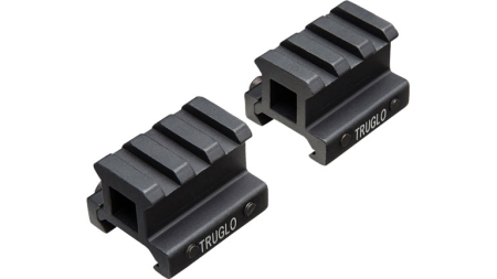 TRUGLO 2-PIECE PICATINNY RISER - MOUNT 3/4" RISE 1.36" LENGTH