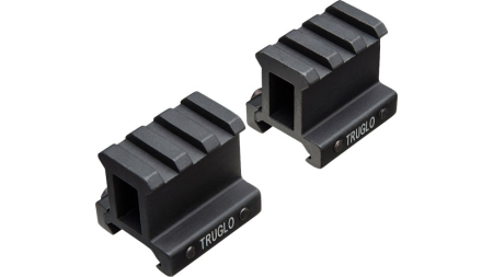 TRUGLO 2-PIECE PICATINNY RISER - MOUNT 1" RISE 1.36" LENGTH