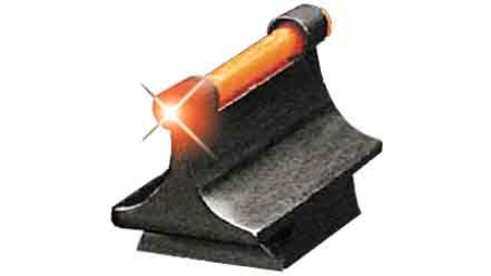 TRUGLO SIGHT FRONT RED - 3/8" DOVETAIL .500" HEIGHT