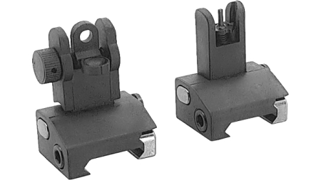 JE FLIP-UP FRONT AND REAR - POLYMER SIGHT SET BLACK