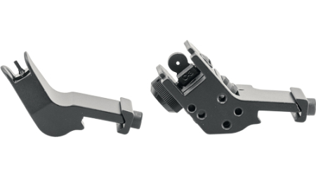 JE FIXED FRONT/REAR SIGHT - 45 DEGREE OFFSET ALUMINUM BLK