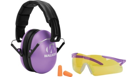 WALKERS MUFF SHOOTING PASSIVE - YOUTH GLASSES/PLUGS 27dB PURP