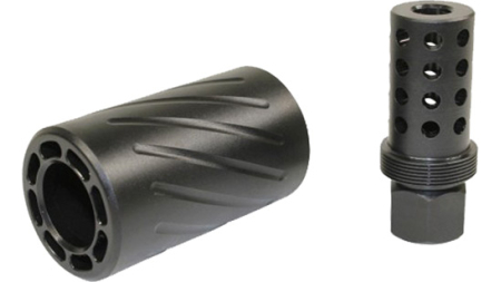 GUNTEC AR15 5.56 MUZZLE BRAKE - W/ QUICK DETACH BLAST SHIELD