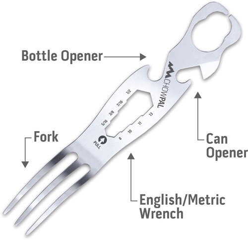OUTDOOR EDGE CHOWPAL MEALTIME - MULTITOOL W/KNIFE & ORNG POUCH - Image 4