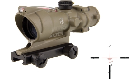 TRIJICON ACOG 4X32 .223 FDE BAC RED