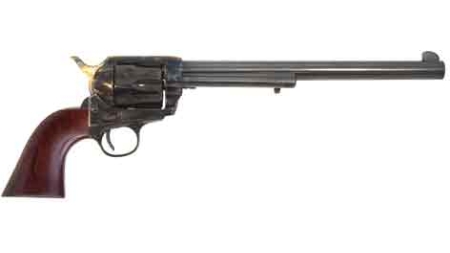 CIMARRON WYATT EARP 45LC OM - FS 10" CC/BL WALNUT W/O BADGE