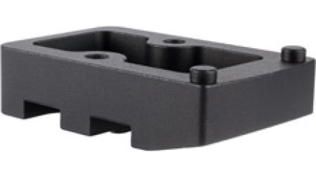 RMR FOOTPRINT ACCESSORY RING PLATE - BLACK, 1" TALL ADJUSTERS, FITS Q-LOC / SLIM LINE MOUNTS