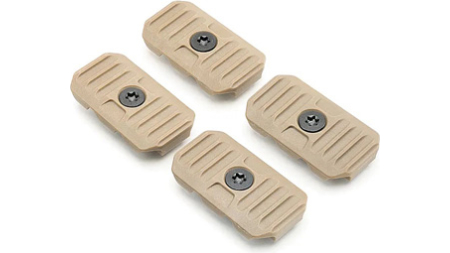M-LOK CABLE MANAGEMENT COVERS - FDE, SHORT, 2/PC