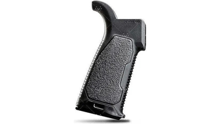 AR OVERMOLDED ENHANCED PISTOL GRIP - BLACK, 15 DEGREES