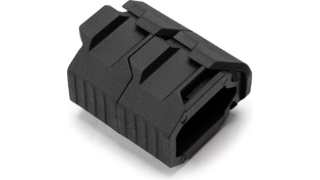 M-LOK STACKED ANGLED GRIP W/ CMS - BLACK