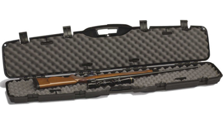 PRO-MAX SINGLE SCOPED RIFLE CASE - BLACK, 53.25"L X 4.125"W X 12”H