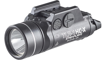 TLR-1 HL-X – BLACK, 1500 LUMENS, (2) CR123A LITHIUM BATTERIES