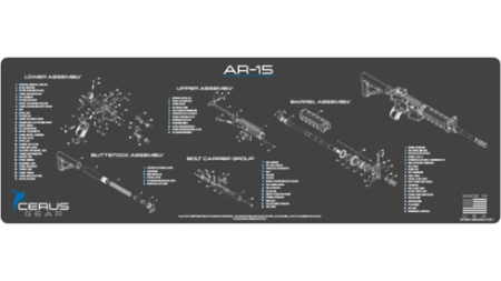 AR-15 SCHEMATIC RIFLE PROMAT - CHARCOAL GRAY/CERUS BLUE