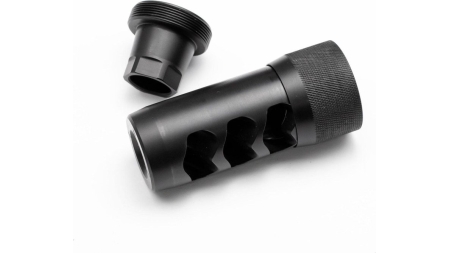 Area 419 Hellfire Self Timing Muzzle Brake 7mm/30cal Black Nitride 5/8-24