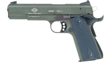 ATI GSG M1911 HGA .22LR 5" BL WOOD GRIP 10RD OD GREEN