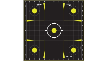 Allen EZ Aim Non-Adhesive Splash Target 12.5" Black and Yellow 30 per Pad