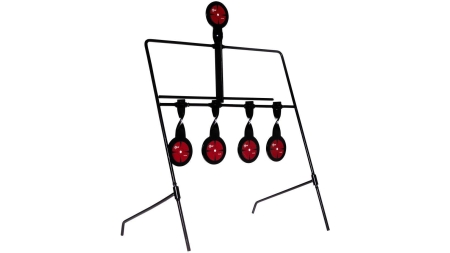 EZ-Aim Deflector Resetting Spinner Target System 16"W x 22.25"H Black Red