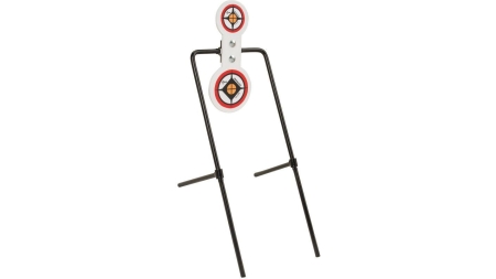 Allen EZ-Aim Hardrock AR500 Round Spinner Targets & Stand for Rimfire Rounds & Centerfire Pistols 7.375"W x 21.75"H White/Red/Black