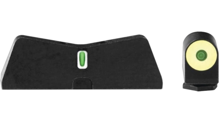 XS Sights DXT2 Big Dot Tritium Night Sight Front & Rear Yellow for Glock 17 19 22-24 26 27 31-36 38