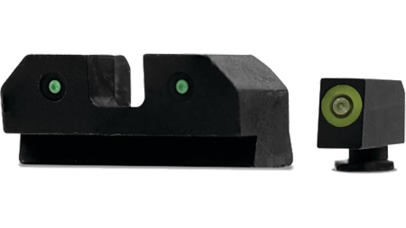XS Sight Systems RDE Night Sights Green - Glock 17 19 22-24 26 27 31-36 38