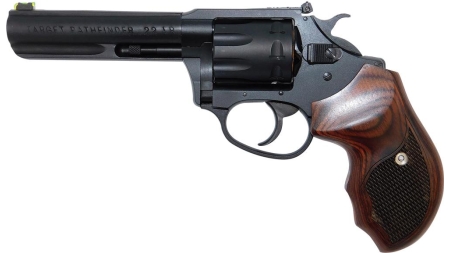 Charter Arms Pathfinder Lite Handgun .22 LR 8rd Capacity 4.2" Barrel Black with Wood Grip