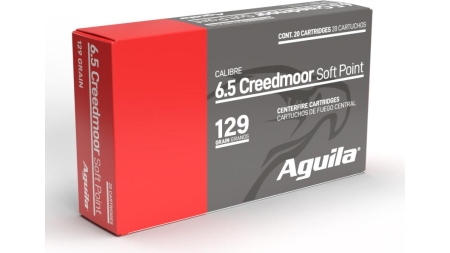 Aguila Rifle Ammunition 6.5 Creedmoor 129gr SP 2810 fps 20/ct