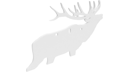 Birchwood Casey AR500 3/8" Silhouette Plate Target 3-Hole Elk