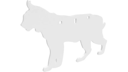 Birchwood Casey AR500 3/8" Steel 1 Hole Animal Silhouette Target - Bobcat 1/ct