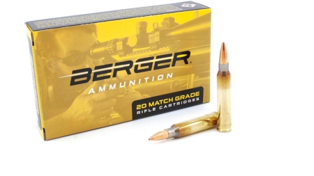 Berger Rifle Ammunition .223 Rem 73gr BT Target 2820 fps 20/ct