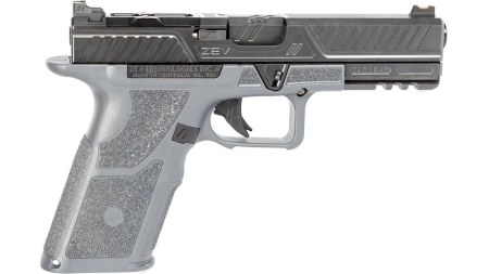 Zev Technologies OZ9 Standard Combat Pistol 9mm Luger 10rd Magazines 4.5" Barrel Black Slide Gray Grip