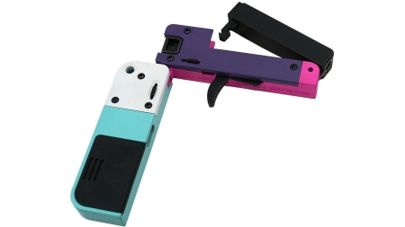 LifeCard Handgun .22 LR Single Shot 2.5" Barrel Confetti Aluminum Frame