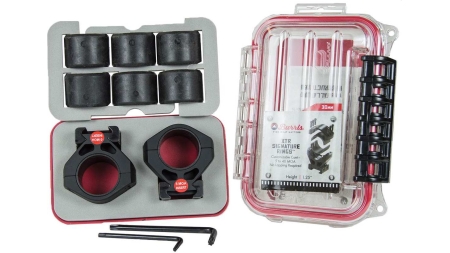 Burris Steel XTR Signature Scope Ring Set with Pos-Align Offset Inserts 30mm 1.25" Height - Matte