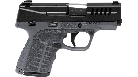 Savage Arms Stance Grey Manual Safety Handgun 9mm 7 & 8rd Magazines 3.2" Barrel Grey