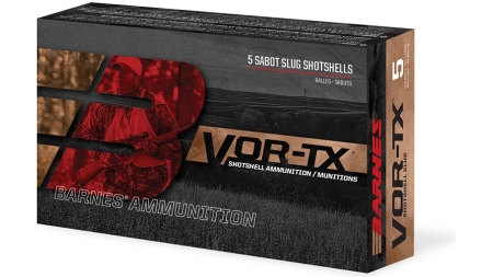 Barnes VOR-TX Shotshells 12ga 3" 437gr 1550 Slug 5/ct