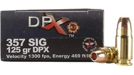 COR-BON Handgun Ammunition .357 SIG 125 gr DPX 1350 fps 20/box