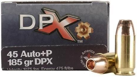 COR-BON Handgun Ammunition .45 ACP 185 gr DPX 1075 fps 20/box