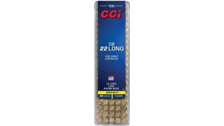 CCI CB Long Rimfire Ammunition .22 Long 29 gr LRN 710 fps 100/ct