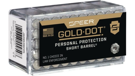 Speer Gold Dot Short Barrel Personal Protection Rimfire Ammunition .22 WMR 40 gr HP 1050 fps 50/ct