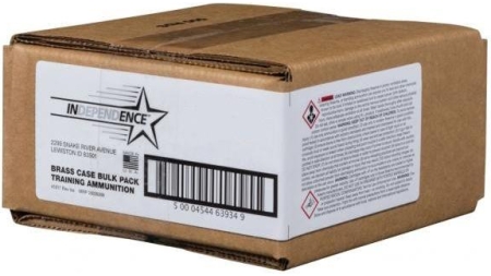 CCI Independence Brass Handgun Ammunition .40 S&W 180 gr FMJ 1000 fps 500/ct