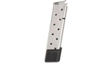 Chip McCormick Full-Size 1911 Railed Power Mag (RPM) Handgun Magazine Stainless .45 ACP 10/rd