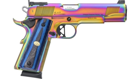 Chiappa 1911 Empire Grade Handgun .45 ACP 8rd Magazines (2) 5" Barrel Nebula with Blue Laminate Grips