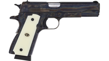 Chiappa 1911 Field Handgun .45 ACP 8rd Magazine 5" Barrel Case Colored with Ivory Grips